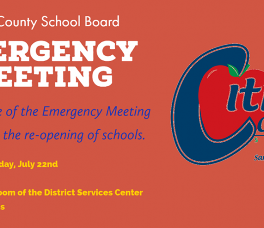 Citrus County School Board to hold emergency meeting about schools opening citrus county school board, citrus gazette