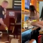 WARNING : UNCUT VIDEO - Florida woman gets naked, caused thousands in damage to Outback Steakhouse, tased