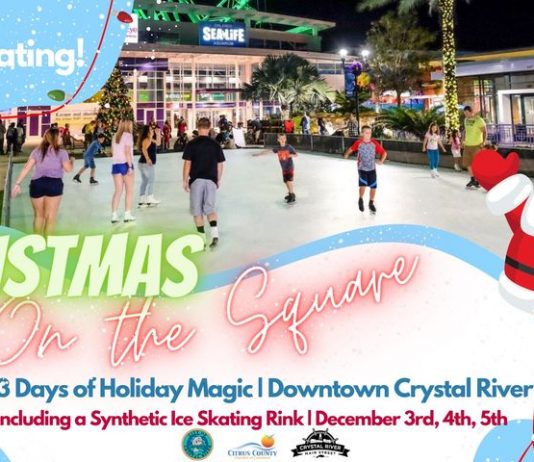 crystal river news, ice skating in crystal river, christmas